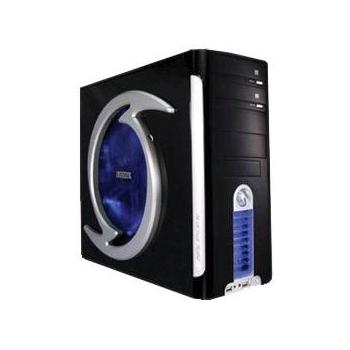 Skříň EUROCASE ML 550-F25, černo-stříbrná (black-silver)