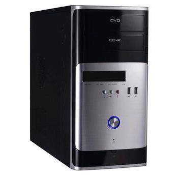 Skříň EUROCASE MC30, černo-stříbrná (black-silver)