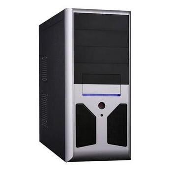 Skříň EUROCASE MD5301, černo-stříbrná (black-silver)
