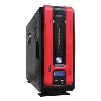 Skříň EUROCASE 913, černo-červená (black-red)