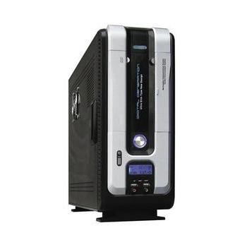 Skříň EUROCASE 913, černo-stříbrná (black-silver)