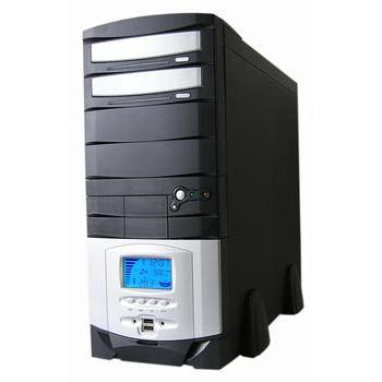 Skříň EUROCASE MLi 1351 Fortron, černo-stříbrná (black-silver)