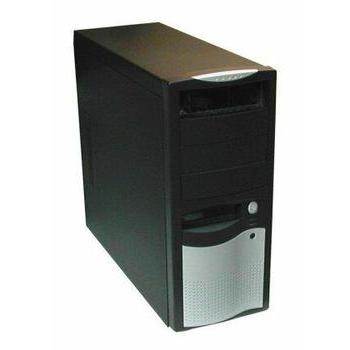 Skříň EUROCASE 5410 černo-stříbrná (black-silver)