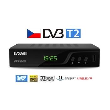 Set-top-box EVOLVEO Omega T2, HD DVB-T2 H.265/HEVC, černý (black)