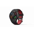 EVOLVEO SportWatch M1S, chytré sportovní hodinky s podporou SIM, červenočerný pásek