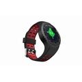 EVOLVEO SportWatch M1S, chytré sportovní hodinky s podporou SIM, červenočerný pásek