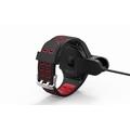 EVOLVEO SportWatch M1S, chytré sportovní hodinky s podporou SIM, červenočerný pásek