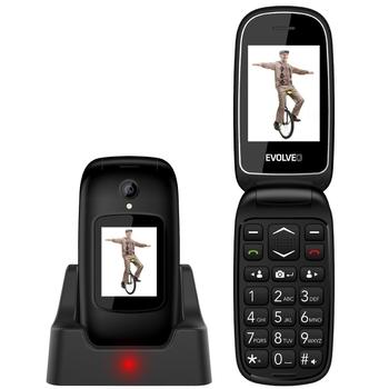 Mobilní telefon pro seniory EVOLVEO EasyPhone FD, černý (black)