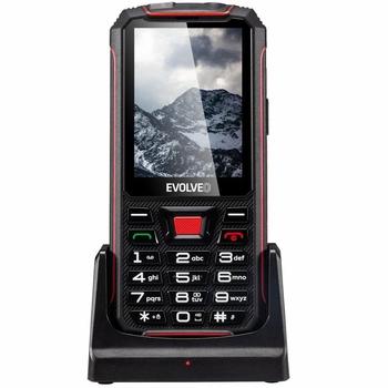 Mobilní telefon pro seniory EVOLVEO StrongPhone Z4, černo-červený(black/red)