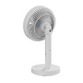 Platinet PRDF0576 stolní ventilátor 12,5 cm,  odnímatelná základna, akumulátor 1800 mAh, bílá-šedá
