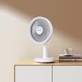 Platinet PRDF0576 stolní ventilátor 12,5 cm,  odnímatelná základna, akumulátor 1800 mAh, bílá-šedá