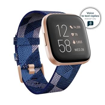 Fitbit Versa 2 Special Edition (NFC) - Navy & Pink Woven