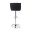Barová židle G21 Malea koženková, prošívaná black