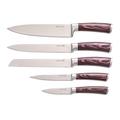 Sada nožů G21 Gourmet Steely 5 ks + nerez blok