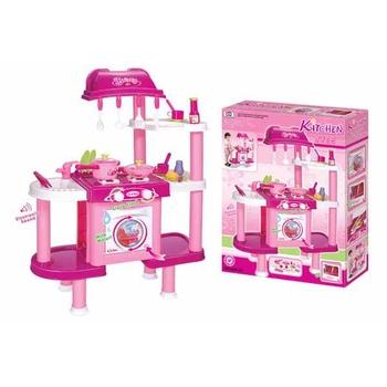  G21 Dětská kuchyňka LENA s příslušenstvím růžová II.