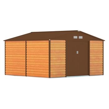 Zahradní domek G21 GAH 1085 - 340 x 319 cm, hnědý