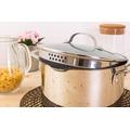 Hrnec G21 Gourmet Miracle s cedníkem 28 cm s poklicí nerez/greblon
