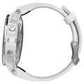 Chytré hodinky GARMIN fenix5S Silver Optic, White band, stříbrná/bílá (silver/white)