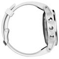 Chytré hodinky GARMIN fenix5S Silver Optic, White band, stříbrná/bílá (silver/white)