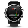 GARMIN GPS chytré hodinky fenix5S Sapphire Gray Optic, Black band
