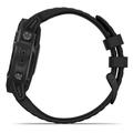 GARMIN GPS chytré hodinky fenix6 Glass, Black/Black Band (MAP/Music)