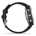 GARMIN GPS chytré hodinky fenix6 Glass, Silver/Black Band