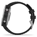 GARMIN GPS chytré hodinky fenix6 Glass, Silver/Black Band