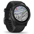 Chytré hodinky GARMIN GPS chytré hodinky fenix6S Glass, Black/Black Band (MAP/Music), černá (black)