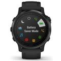 GARMIN GPS chytré hodinky fenix6S Glass, Black/Black Band (MAP/Music)