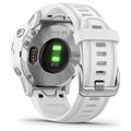 GARMIN GPS chytré hodinky fenix6S Glass, Silver/White Band