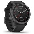 GARMIN GPS chytré hodinky fenix6S Sapphire, Gray/Black Band (MAP/Music)