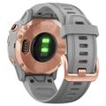 GARMIN GPS chytré hodinky fenix6S Sapphire, RoseGold/Gray Band (MAP/Music)