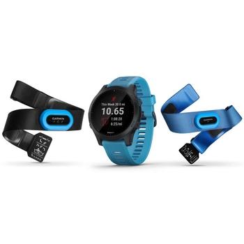 Sportovní hodinky GARMIN Forerunner 945 Optic TRI Bundle, modrá/černá (blue/black)