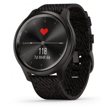 GARMIN stylové/chytré hodinky vivomove3 Style, Slate/BlackNylon Band