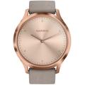 GARMIN stylové/chytré hodinky vívomove Optic Premium Rose Gold, Gray band (velikost Unisex)