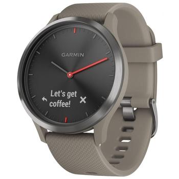 GARMIN stylové/chytré hodinky vívomove Optic Sport Black, Sandstone band (velikost Unisex)
