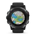 GARMIN GPS chytré hodinky fenix5X Plus Sapphire Black PRO, Black Band