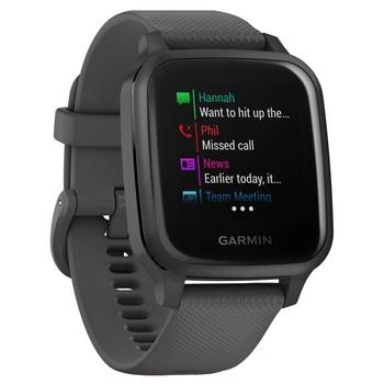 Sportovní hodinky GARMIN Venu Sq, Slate/Gray Band