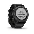 Chytré hodinky GARMIN fenix 6 PRO Sapphire, Gray/Black Band (MAP/Music)