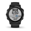 Chytré hodinky GARMIN fenix 6S PRO Glass, Black/Black Band (MAP/Music)
