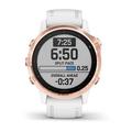 Chytré hodinky GARMIN fenix 6S PRO Glass, RoseGold/White Band (MAP/Music)