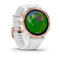 Chytré hodinky GARMIN fenix 6S PRO Glass, RoseGold/White Band (MAP/Music)