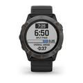 Chytré hodinky GARMIN fenix 6X PRO Sapphire, GrayDLC/Black Band (MAP/Music)