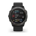 Chytré hodinky GARMIN fenix 6X PRO Sapphire, GrayDLC/Black Band (MAP/Music)