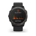 Chytré hodinky GARMIN fenix 6X PRO Solar, TitaniumGrayDLC/Black Band (MAP/Music)