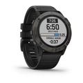 Chytré hodinky GARMIN fenix 6X PRO Solar, TitaniumGrayDLC/Black Band (MAP/Music)