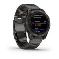 Chytré hodinky GARMIN fenix 7 PRO Sapphire Solar Style, Titan Gray/ Titan Band