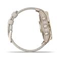 Chytré hodinky GARMIN fenix 7S PRO Sapphire Solar Style, Titan Cream Gold ?/ Cream Nylon Band