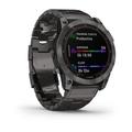 Chytré hodinky GARMIN fenix 7X PRO Sapphire Solar Style, Titan Carbon Gray/ Titan Carbon Gray Band