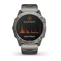 Chytré hodinky GARMIN fenix 6X PRO Solar, Titanium/Titanium Band (MAP/Music)